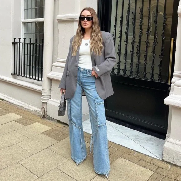 Zara | Jeans | Viral Zara Trf Belt Loop Cargo Jeans | Poshmark